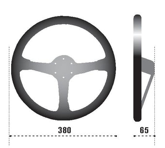 compare product Sparco Steering Wheel 368 Suede Black