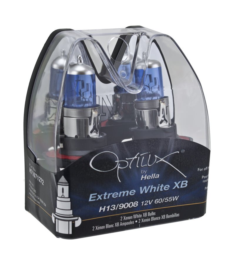 Hella Optilux H13/9008 12V 60/55W XB Xenon White Bulbs (Pair) - My Store