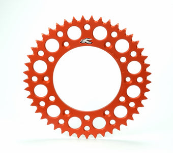 compare product Renthal 97-24 KTM/ 06-07 Husaberg/ 18-24 Husqvarna Rear Grooved Sprocket - Orange 520-45P Teeth