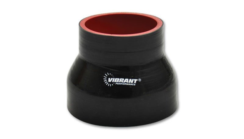 Vibrant Silicone Reducer Coupler 2.50in ID x 1.50in ID x 3.00in Long - Black - My Store