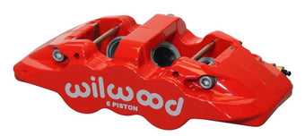 compare product Wilwood Caliper-Aero6-R/H - Red 1.62/1.12/1.12in Pistons 1.25in Disc