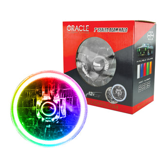 compare product Oracle Pre-Installed Lights 7 IN. Sealed Beam - ColorSHIFT Halo