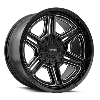 compare product Mayhem 8117 Hermosa 20x10 / 5x127 BP/ -25mm Offset / 87mm Hub Black/Milled Wheel