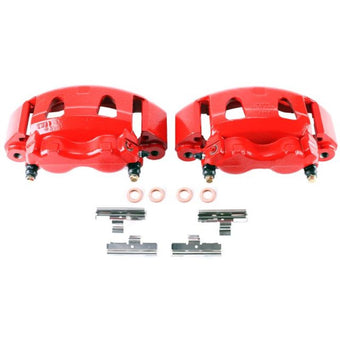 compare product Power Stop 95-98 Ford E-350 Front Red Calipers w/Brackets - Pair
