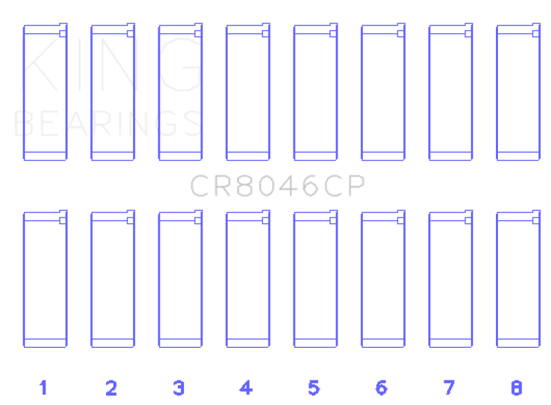King Engine Bearings Porsche M 48.00/M 48.50 (Size +0.50mm) Connecting Rod Bearing Set - My Store
