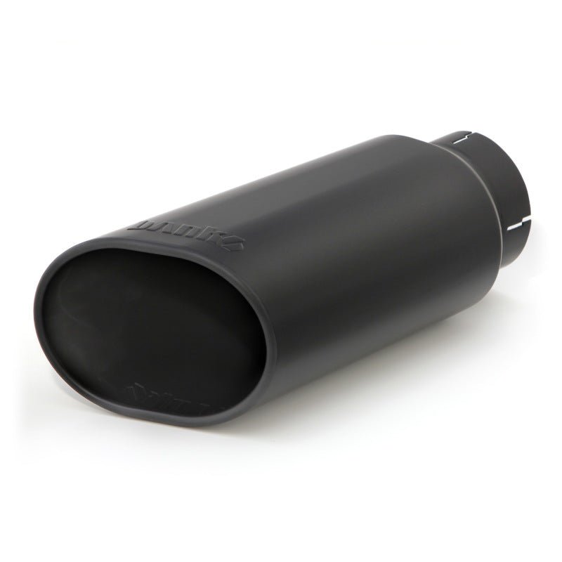 Banks Power Tailpipe Tip Kit - SS Obround Slash Cut - Black - 4in Tube - 5in X 6in X 14in - My Store