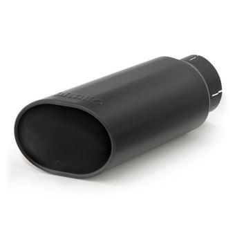 compare product Banks Power Tailpipe Tip Kit - SS Obround Slash Cut - Black - 4in Tube - 5in X 6in X 14in