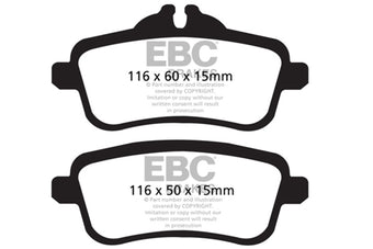 compare product EBC 13-16 Mercedes-Benz GL350 3.0 TD Ultimax2 Rear Brake Pads