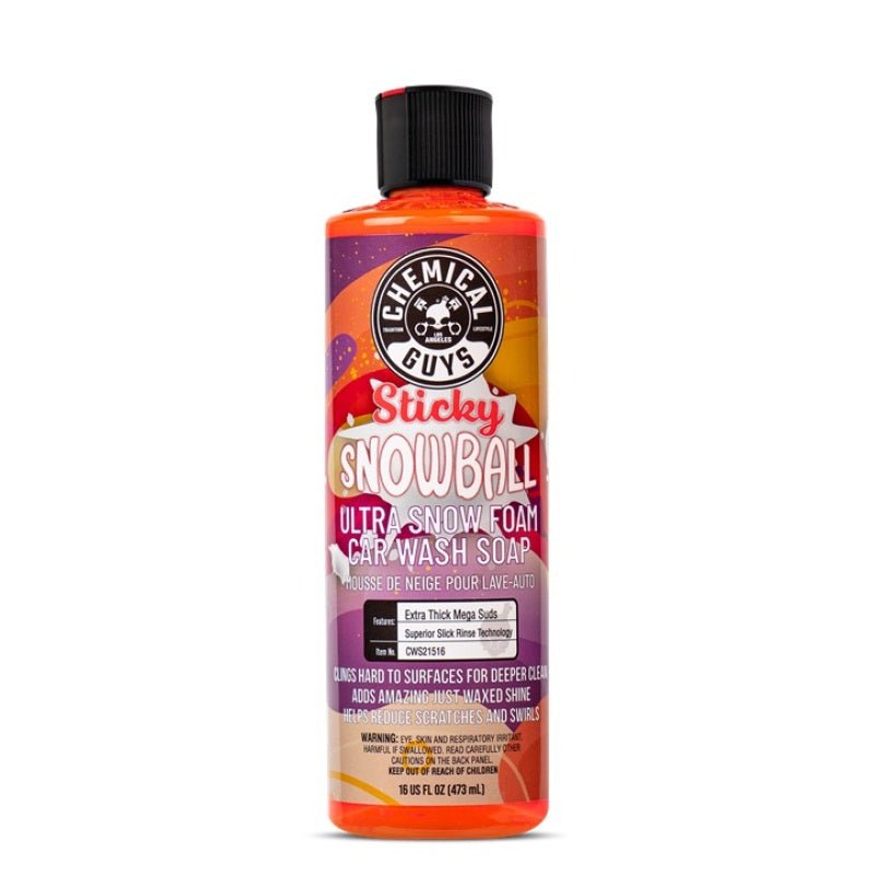 Chemical Guys Sticky Snowball Snow Foam Auto Wash - 16oz - My Store