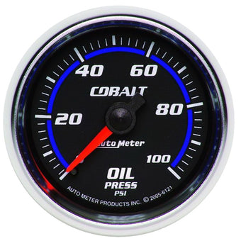 compare product Autometer Cobalt 52mm 100 PSI Mechanical Oil Pressure Gauge