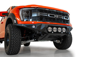 compare product Addictive Desert Designs 2021+ Ford Raptor Bomber Front Bumper w/ 4 Rigid 360 6in Light Mounts