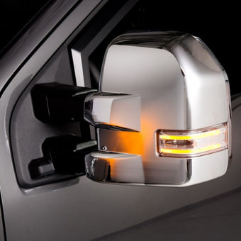 compare product Putco 17-20 Ford SuperDuty - Fits Towing Mirrors w/ Side Markers Mirror Covers