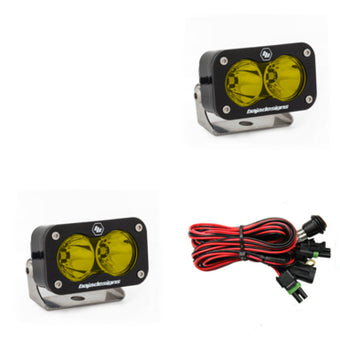 compare product Baja Designs S2 Pro Series LED Light Pods Amber Lens Spot Pattern - Pair