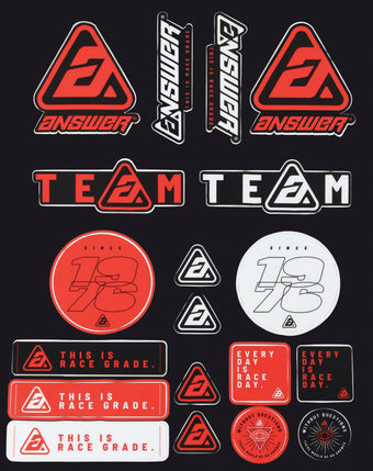 compare product Answer Logo Sticker Sheet