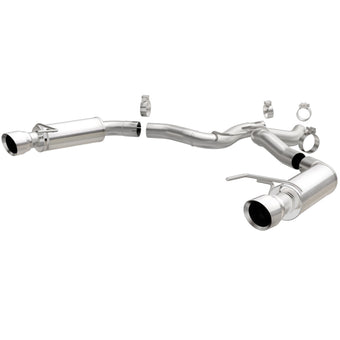compare product MagnaFlow Axle Back, SS, 3in, Competition, Dual Split Polished 4.5in Tip 2015 Ford Mustang GT V8 5.0