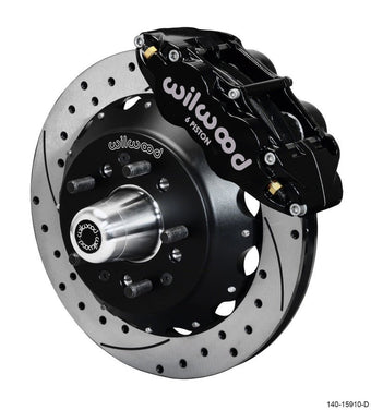 compare product Wilwood Narrow Superlite 6R Front Big Brake Kit 12.88in SRP Drilled and Slotted Rotor - Black