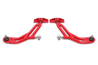 compare product BMR 10-14 Ford Mustang Adj. Lower A-Arms Delrin/Rod End w/ 19mm STD. Ball Joint - Red