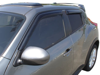 compare product AVS 10-18 Nissan Juke Ventvisor Outside Mount Window Deflectors 4pc - Smoke