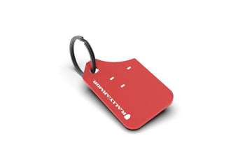 compare product Rally Armor Mini UR Mud Flap Keychain - Red w/ White Logo