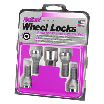 compare product McGard Wheel Lock Bolt Set - 4pk. (Cone Seat) M12X1.25 / 19mm Hex / 29.1mm Shank Length - Chrome