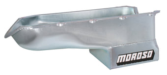 compare product Moroso Pontiac V-8 (301-455) Deep Wet Sump 7qt 8.5in Steel Oil Pan