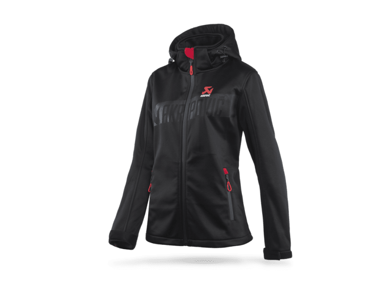 Akrapovic Womens Corpo Softshell Jacket Black - L - My Store