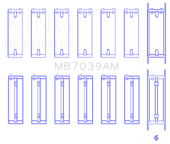 compare product King Engine Bearings BMW M51/M57 Main Bearing Set - Size STD
