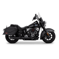 Vance & Hines 2025+ HD Softail Twin Slash 4in Round Black Slip - On Exhaust - My Store