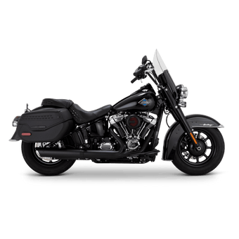 compare product Vance & Hines 2025+ HD Softail Twin Slash 4in Round Black Slip-On Exhaust