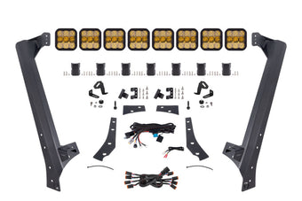 compare product Diode Dynamics Jeep JK SS5 Pro CrossLink Windshield - Yellow Combo Lightbar Kit