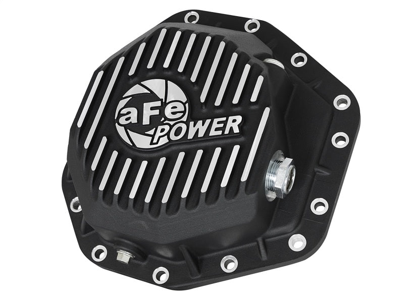 aFe Power Pro Ser Rear Diff Cover Black w/Mach Fins 2017 Ford Diesel Trucks V8 - 6.7L(td) Dana M275 - 14 - My Store