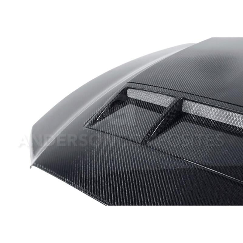 Anderson Composites 10 - 14 Ford Mustang/Shelby GT500 and 2013 - 2014 GT/V6 Ram Air Type - CR Hood - My Store