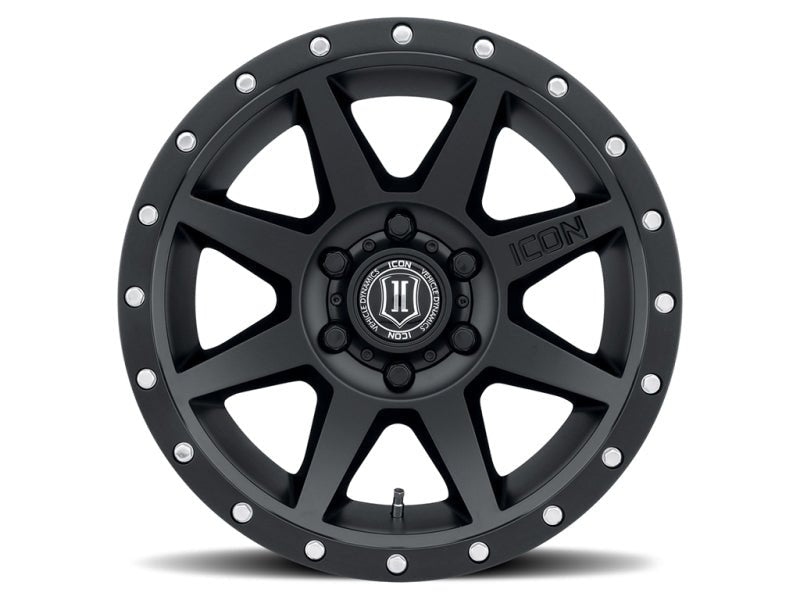 ICON Rebound 17x8.5 6x5.5 25mm Offset 5.75in BS 95.1mm Bore Satin Black Wheel - My Store