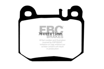 compare product EBC 04-07 Maserati Quattroporte 4.2 Yellowstuff Rear Brake Pads