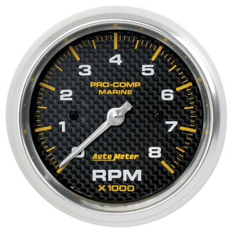 compare product Autometer Marine Carbon Fiber 3-3/8in 8k RPM Tachometer