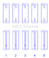 King Engine Bearings Kia/Mazda DOHC 16 Valve/SOHC 16 Valve/SOHC 8 Valve (Size +0.5) Main Bearing Set - My Store