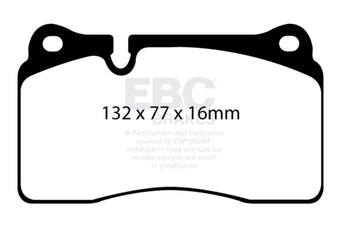compare product EBC 11-14 Audi TT RS 2.5 Turbo Yellowstuff Front Brake Pads