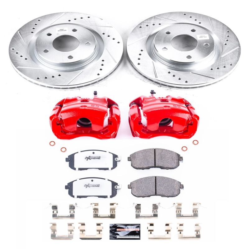 Power Stop 11 - 17 Nissan Juke Front Z26 Street Warrior Brake Kit w/Calipers - My Store