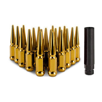 compare product Mishimoto Steel Spiked Lug Nuts M12x1.5 20pc Set - Gold