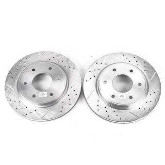 compare product Power Stop 05-06 Infiniti QX56 Front Evolution Drilled & Slotted Rotors - Pair