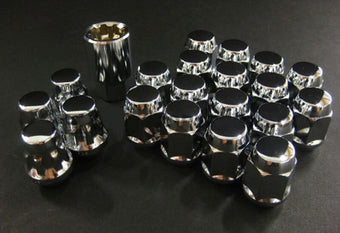 compare product Project Kics 16 LUGS + 4 LOCKS Chrome Bullock And Nut Set - 12X1.50