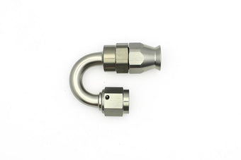 compare product DeatschWerks 6AN Female Swivel 180-Degree Hose End PTFE (Incl. 1 Olive Insert)
