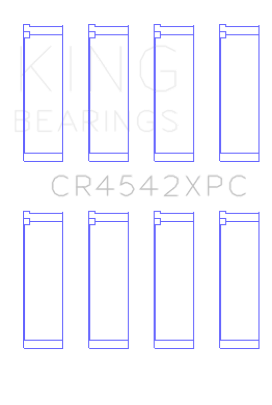 King Engine Bearings Honda K - Series pMaxKote Performance Rod Bearing Set - Size +.026mm - My Store