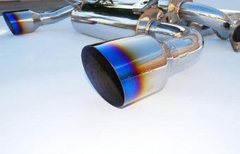 compare product Invidia 03-08 Infiniti G35 Coupe Gemini Single Layer Titanium Tip Cat-back Exhaust