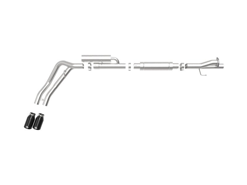 aFe Rebel Series 3in 409 SS Cat - Back Exhaust w/ Black Tips 17 - 20 Ford F - 250/F350 V8 6.2L/7.3L - My Store