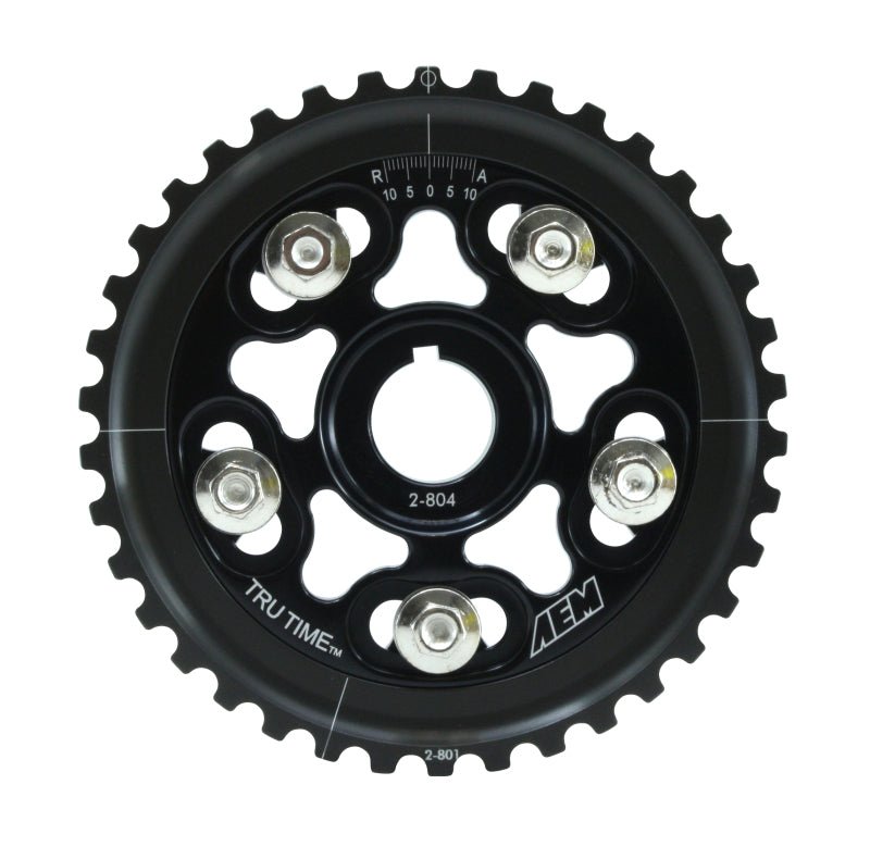 AEM 96 - 00 Honda Civic / 96 - 97 Honda Del Sol D16 Black Tru - Time Cam Gear - My Store