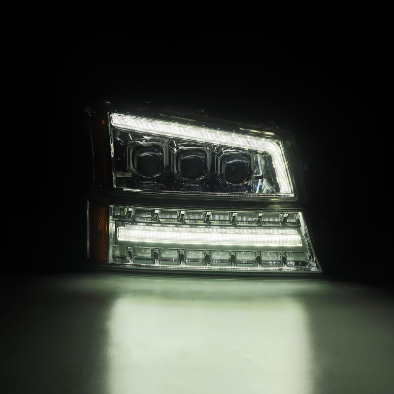 AlphaRex 03 - 06 Chevy Silverado 1500/2500HD/3500HD/Avalanche Chrome NOVA LED Proj Headlights - My Store