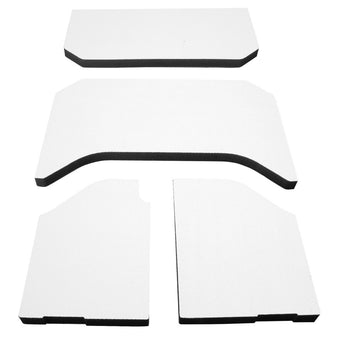 compare product DEI 11-18 Jeep Wrangler JK 4-Door Boom Mat Headliner - 4 Piece - White