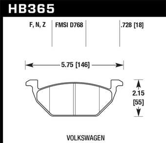 compare product Hawk HP+ Street Brake Pads