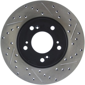 compare product StopTech 97-01 Acura Integra Type R / 97-01 Honda CR-V Slotted & Drilled Left Front Rotor
